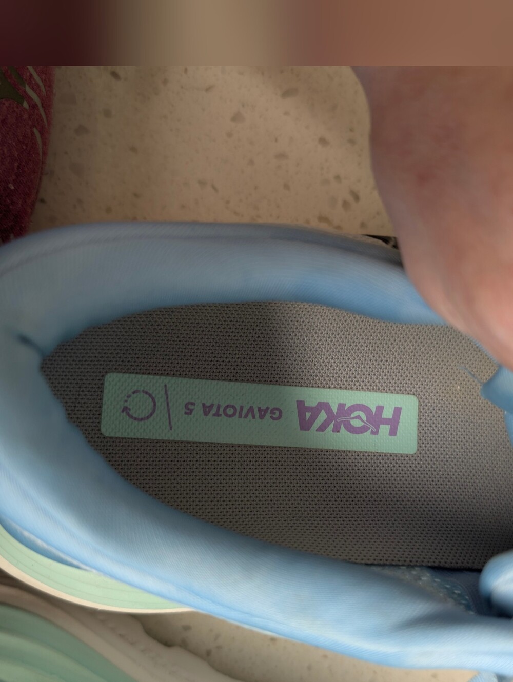 Hoka Women's Light Blue Pastel Running Shoes - Mint & Lavender Accents - Picture 10 of 13